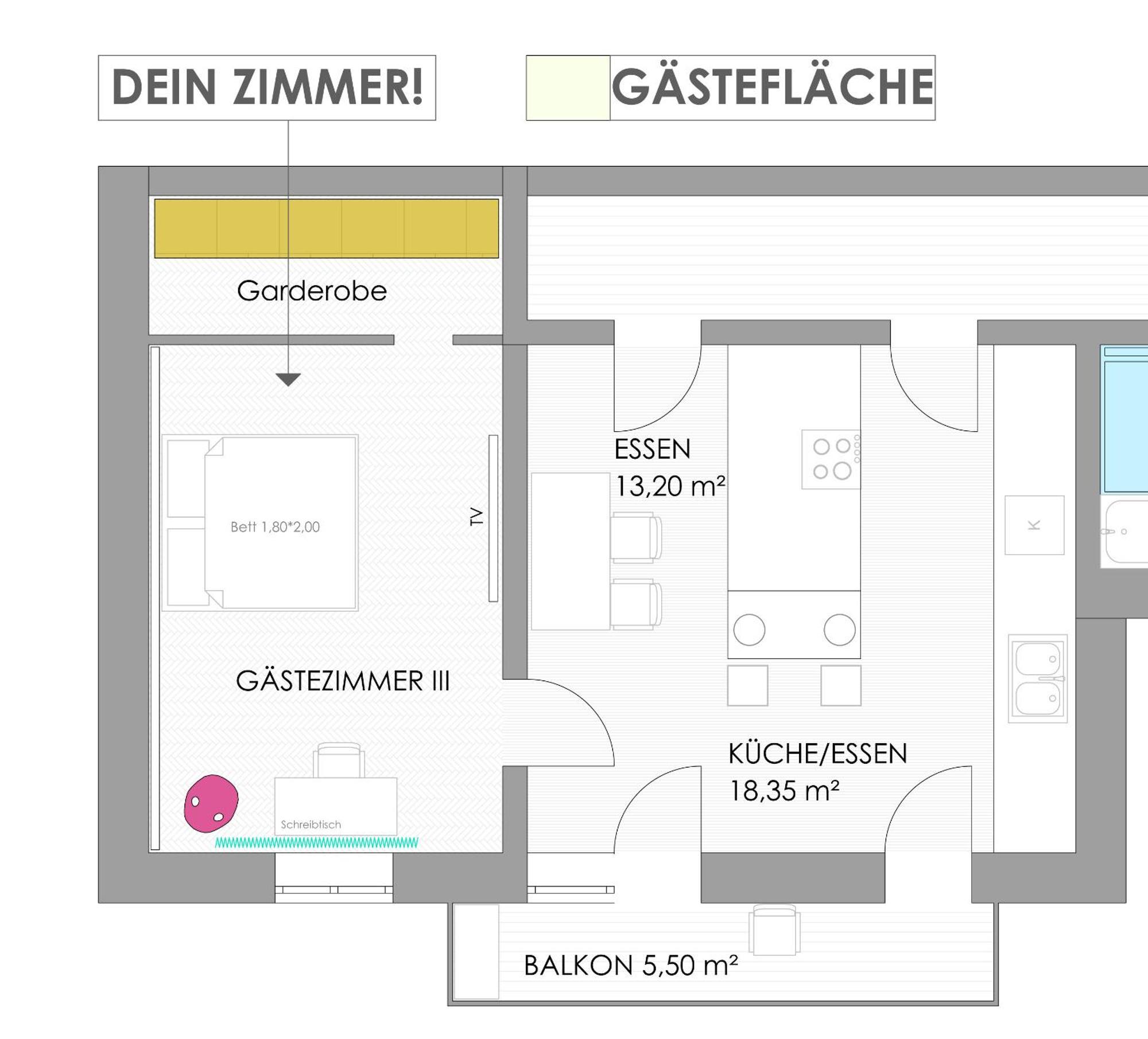 Helles Zimmer Mit Kingsize-Bett มานไฮม์ ภายนอก รูปภาพ